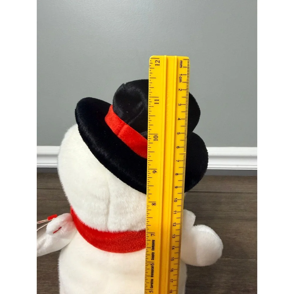 Ty Beanie Buddies Snowball Snowman Plush 2001 White Holiday With Tags